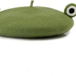 Kawaii Animal Women Girls Beret Hat, Cute Deer Frog Animal Design Wool Beret Hat  Style Winter Autumn Cap