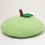Handmade Cute Apple Beret Vintage Artist Painter Hat Women Wool Cap Warm Winter Love Gift - Image 2