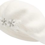 Womens  Beret hat, Reversible Solid Color Mosaic Warm Beret Cap for Girls