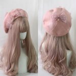 Women Wool Beret Hat Bow Beret Cap  Style Beret Hat Painter Beret for Ladies Girls Birthday Gifts - Image 2