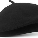 Wool Beret Hat - Classic Stretchable - One Size Fits Most - Solid Color - Stylish Chic Parisian
