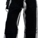 Women Workwear Jeans Vintage Contrast Jeans High Waist Loose  Drop Feel Pants Gothic Wide Leg Pants