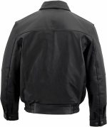 mens -black Leather Jacket - Image 2