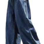 Men's Loose Wide Leg Jeans Straight Baggy Hip hop Streetwear Skateboard Denim Pants