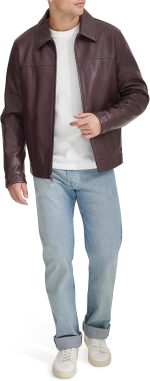 mens  Men's Classic Faux Leather Jacket - Image 2