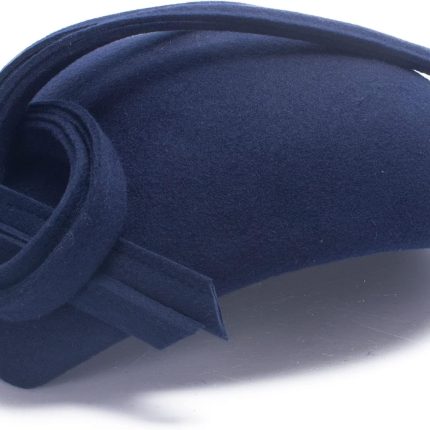 Black Teardrop Women Felt Fascinator Tam Beret Casque Cocktail Hat