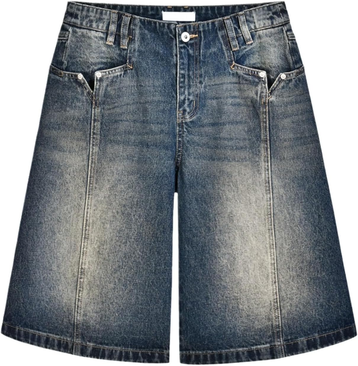 71l3BVq4OfL._AC_SL1500_.jpg Jean Shorts Streetwear Baggy Oversized Baggy Jean Vintage Jorts - Image 1