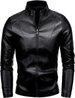Men's Casual Faux Leather Jacket