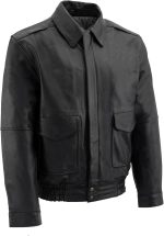 mens -black Leather Jacket