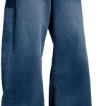 Mens Hip Hop Baggy Jeans Wide Leg Stylish Skater Jeans Casual Loose Fit Denim Pants Streetwear