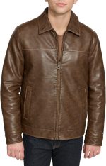 mens  Men's Classic Faux Leather Jacket
