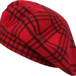 Womens  Beret Hat Reversible Knitted Thickened Warm Cap for Ladies Girls