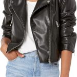 Women  Faux Leather Moto Jacket